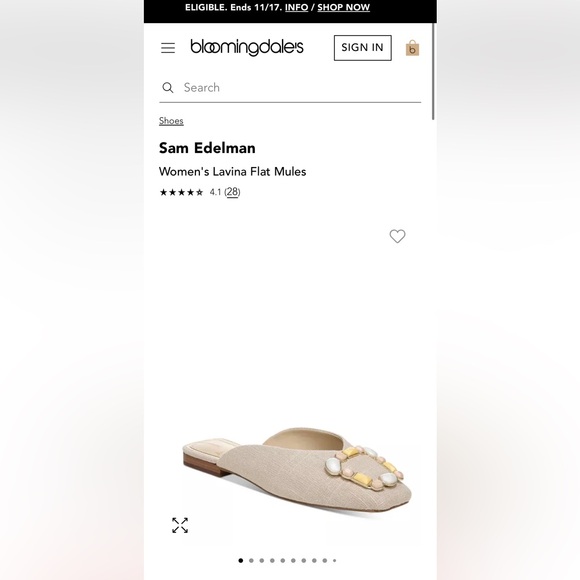 Sam Edelman Lavina 4 Embellished-Buckle Mules size 6 - Picture 1 of 4